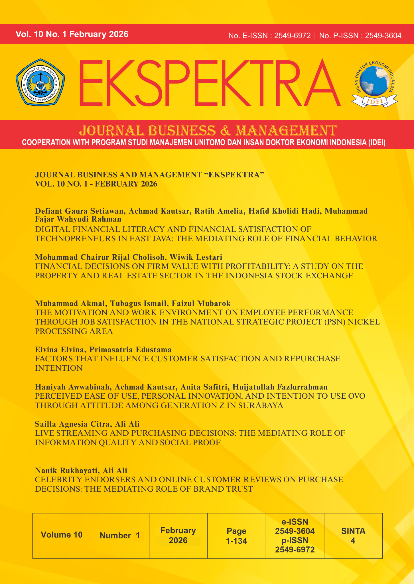 					View Vol. 10 No. 1 (2026)
				
