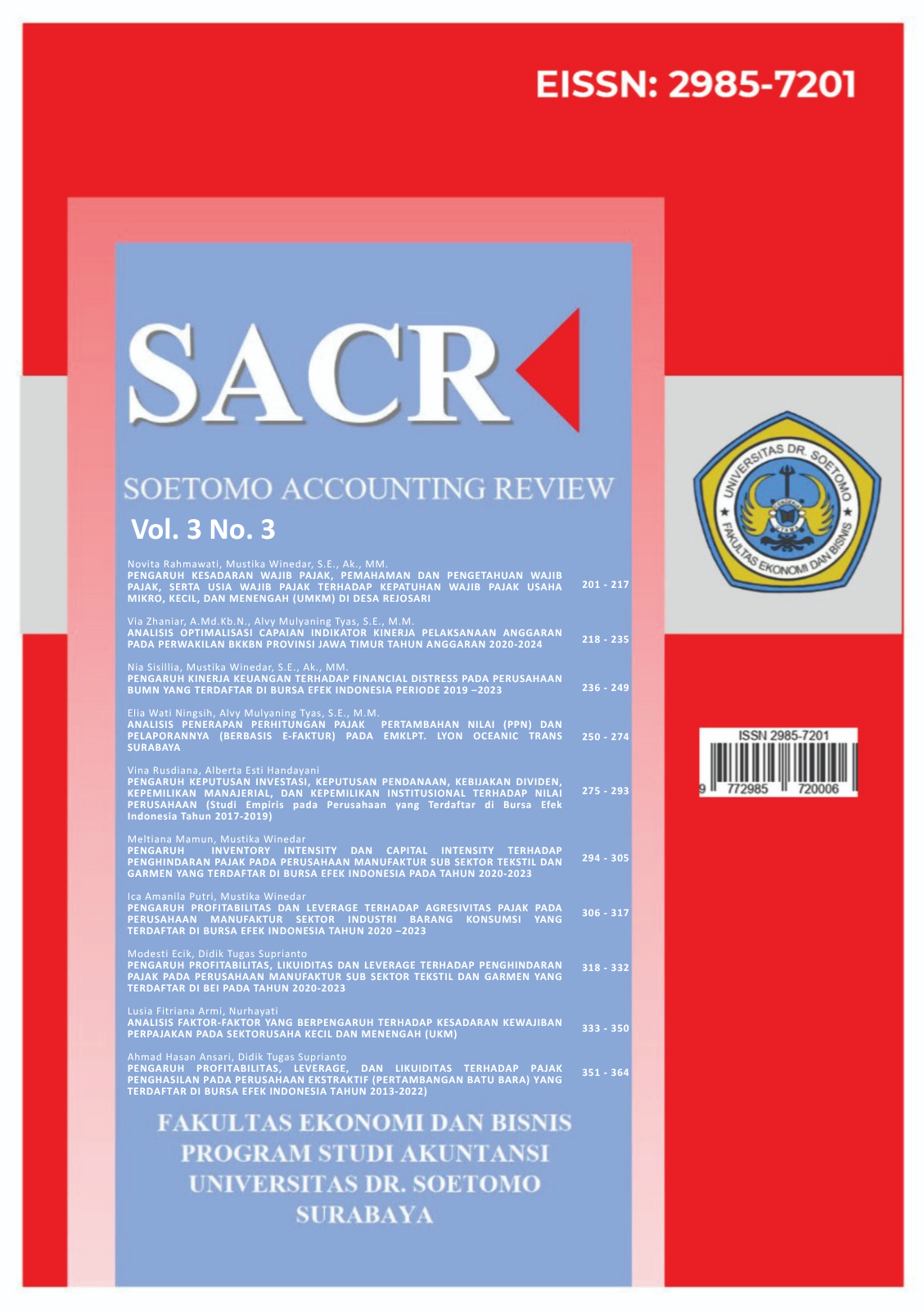 					View Vol. 3 No. 3 (2025): September 2025
				